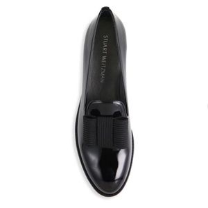 NIB Stuart Weitzman Atabow Patent Tuxedo Loafer
